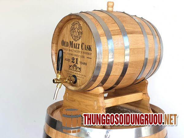 Thùng gỗ ngâm rượu trực tiếp